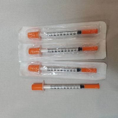 1 мл инъекционного инсулинового шприца с фиксированной концентрической иглой 100 единиц или 40 единиц