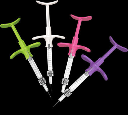 шприц замка 1ml Luer косметический устранимый стерильный для Hyaluronic кисловочной впрыски заполнителей